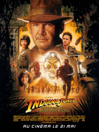 L'affiche de Indiana Jones et le Royaume du crâne de cristal