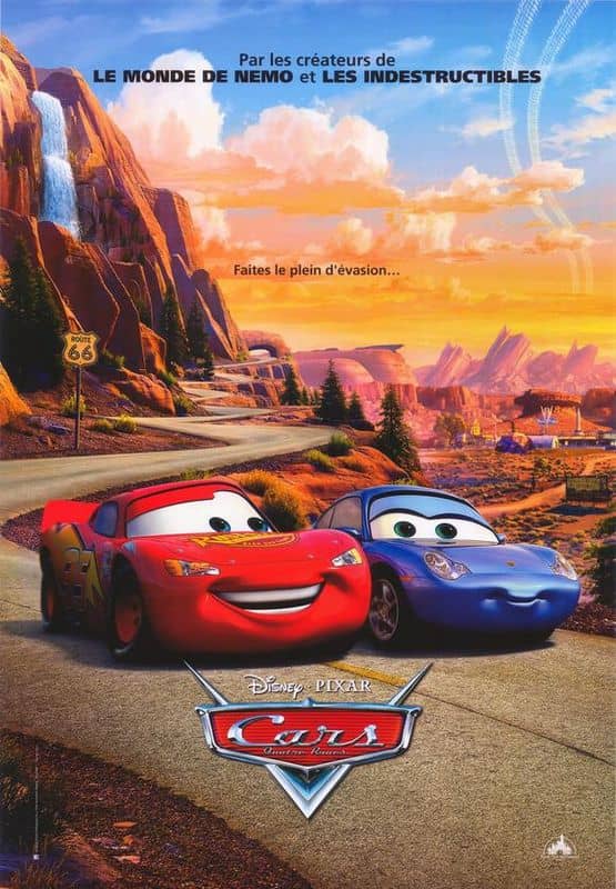 L'affiche de Cars - Quatre roues