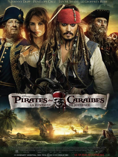 Affiche de Pirates des Caraïbes : La Fontaine de Jouvence