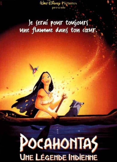 L'affiche de Pocahontas, une légende indienne