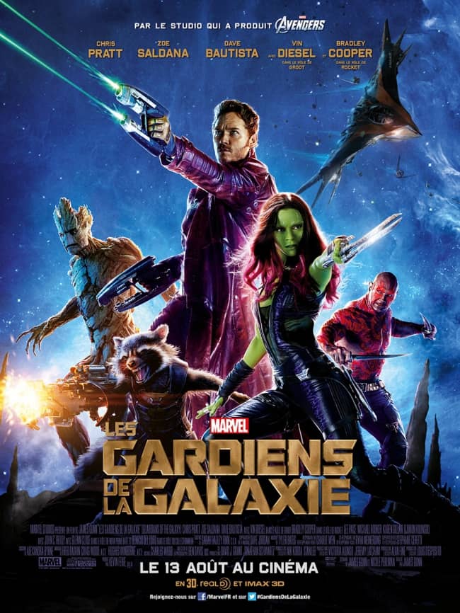 L'affiche de Les Gardiens de la Galaxie