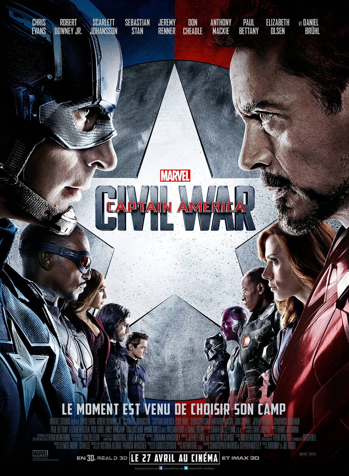 Affiche de Captain America : Civil War
