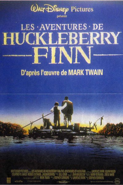 L'affiche de Les aventures de Huckleberry Finn