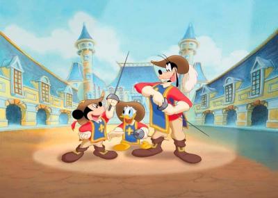 Illustration de Mickey, Donald, Dingo - Les trois mousquetaires